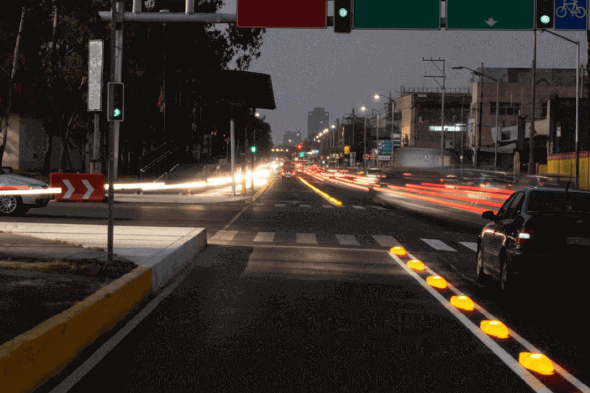 señalamiento con luz LED